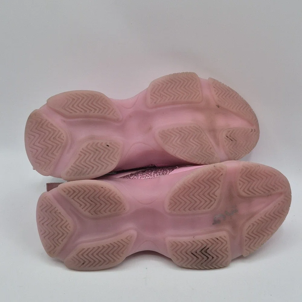 Steve Madden Vance Shoes Womens Size 6.5 Pink Mesh Rhinestone Sneakers‎ VNCE01S1
